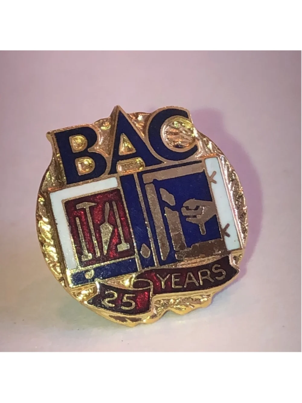 BAC International Union of Bricklayers and Allied Craftworkers 25 years pin